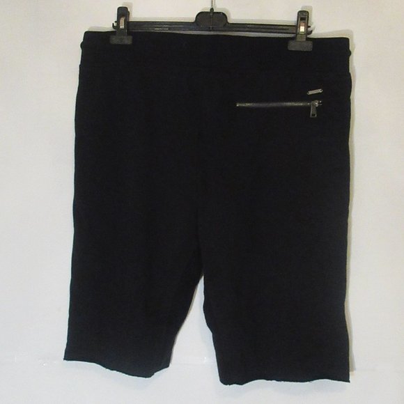 Guess sweatshirt black shorts men 3 zipped up pockets - Picture 3 of 9